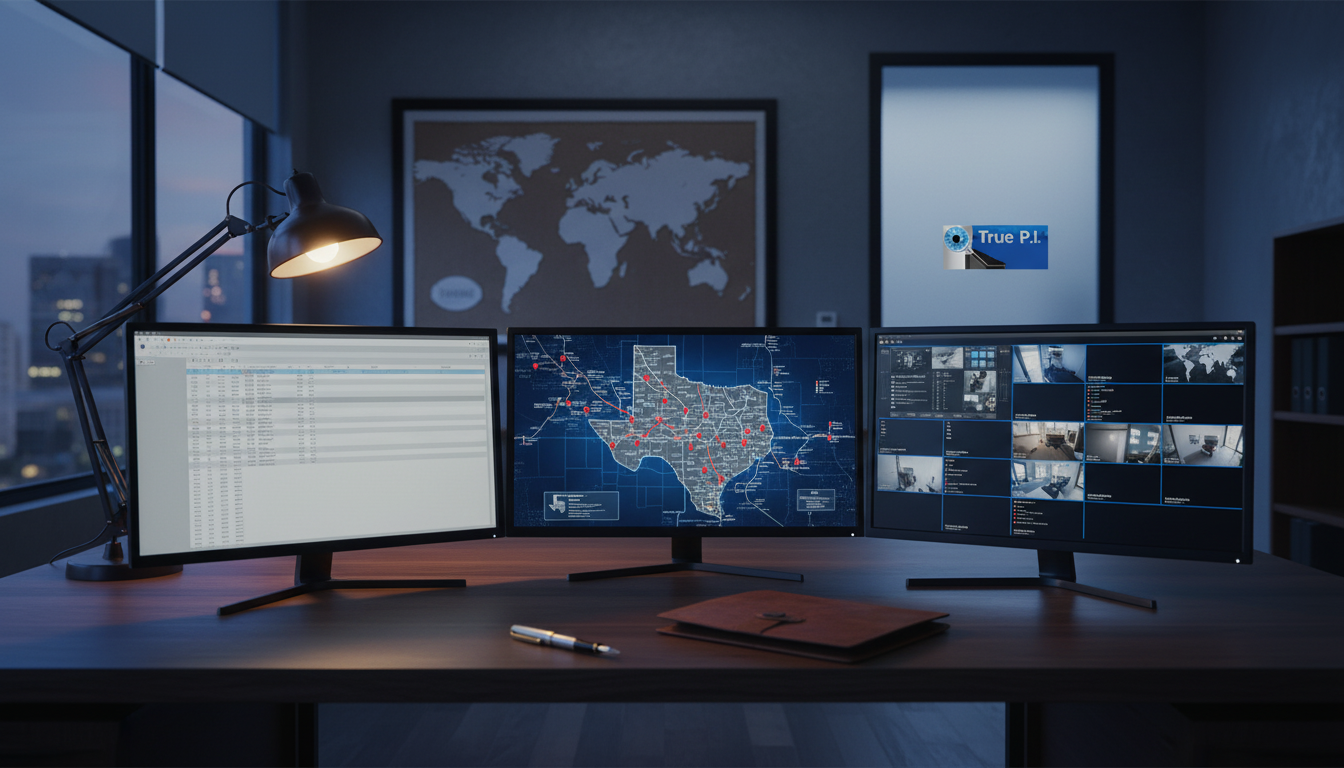 Professional investigative workspace